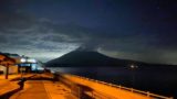 夜8時の桜島が美しい